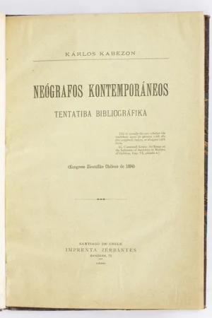 Neógrafos Kontemporáneos - Karlos Kabezon