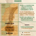 Talleres El desarrollo de la práctica científica en el Ecuador
