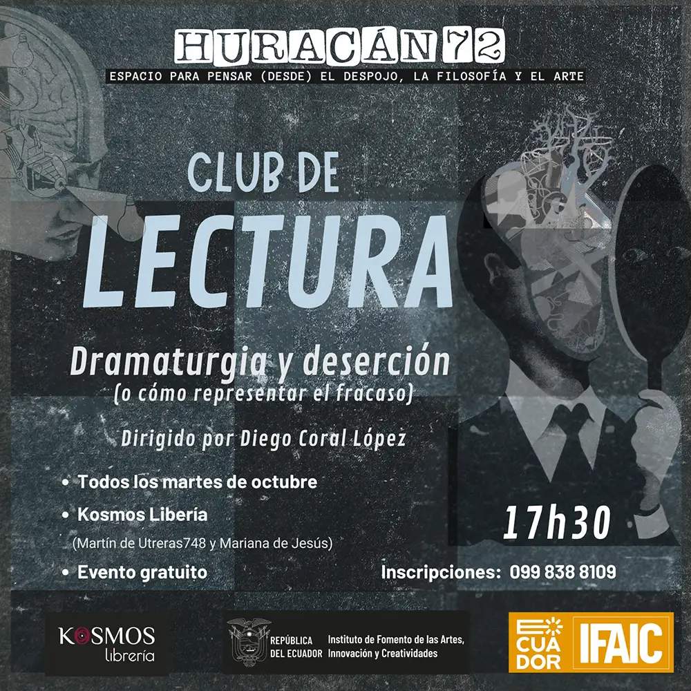 Taller Club de Lectura en Librería Kosmos con IFAIC y Hurracán 72