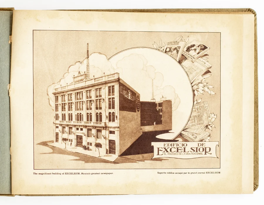 Ilustración Album de México Monumental Kosmos Librería