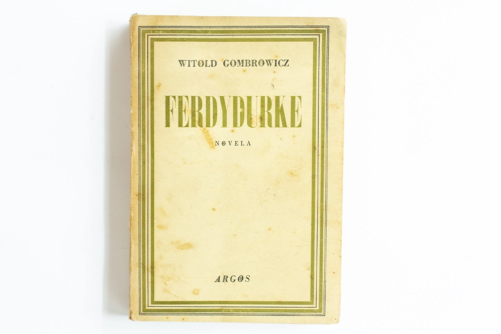 Portada del libro Ferdydurke de Witold Gombrowicz Kosmos Librería