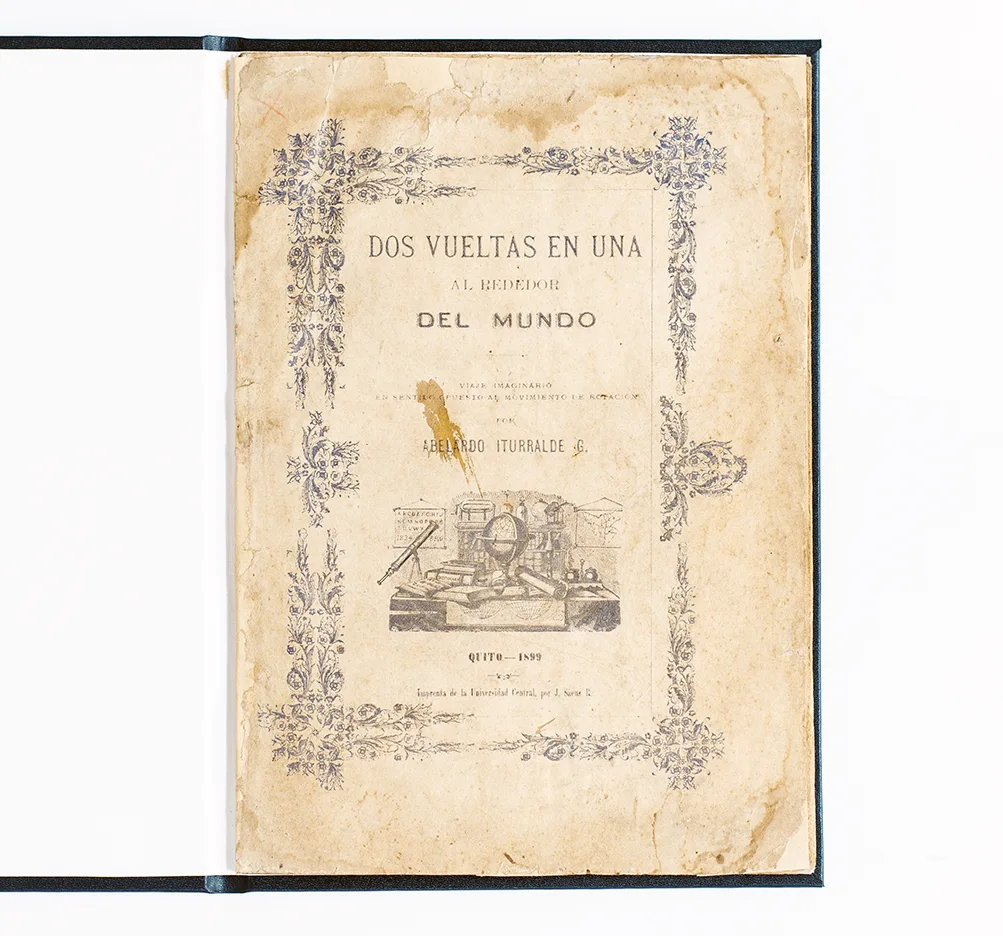 Portada Dos vueltas en una alrededor del mundo de Abelardo Iturralde Kosmos Librería